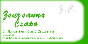 zsuzsanna csapo business card